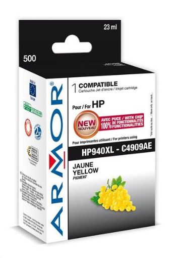 Obrázek ARMOR cartridge pro HP Officejet Pro 8000, 8500 , Yellow, 24ml, (C4909AE)