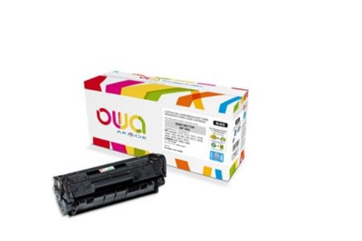 Obrázek OWA Armor toner pro HPLaserjet 1010, 1012, 1015, 1020, 1022, 4000 Stran, Q2612A JUMBO, černá