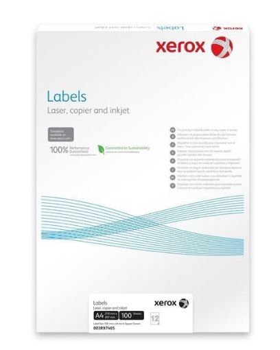 Obrázek Xerox Papír samolepící štítky - Labels 8UP 105x71 (100 listů, A4)