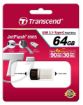 Obrázek TRANSCEND Flash Disk 64GB JetFlash®890S OTG, USB 3.1 Type-C/A (R:90/W:30 MB/s) stříbrná