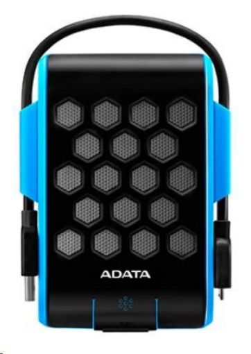 Obrázek ADATA Externí HDD 1TB 2,5" USB 3.1, DashDrive™ Durable HD720, G-sensor, modrý, (gumový, vodě/nárazu odolný)