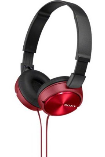 Obrázek SONY stereo sluchátka MDR-ZX310, červená