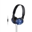 Obrázek SONY stereo sluchátka MDR-ZX310AP, modrá