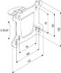 Obrázek Vogel´s LCD adaptér 75x75,100x100 PFI 3010 - černý