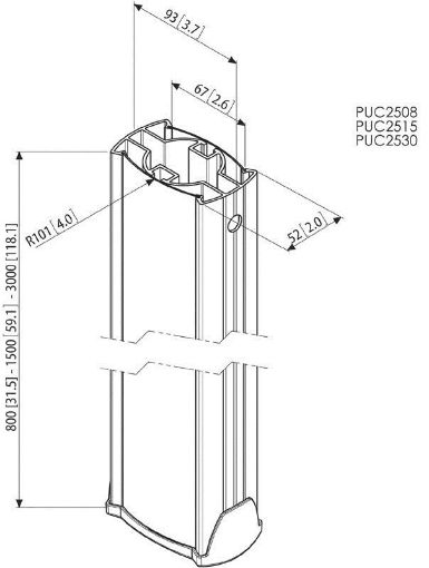 Obrázek Vogel´s Prodl. tyč Connect-it 150cm PUC 2515,nad40