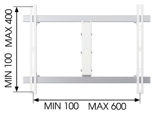 Obrázek LCD rameno Vogel´s W532081, 40-65", 3 klouby, bílé