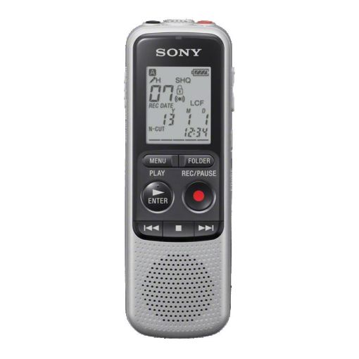 Obrázek Sony dig. diktafon ICD-BX140,stříbrný,4GB