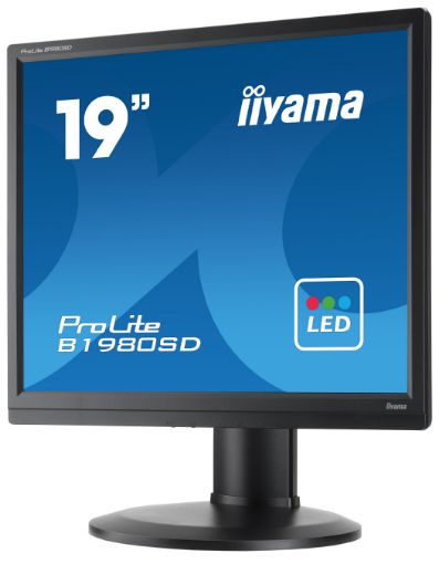 Obrázek 19" LCD iiyama Prolite B1980SD-B1 - 5ms,250cd/m2,1000:1,5:4,VGA,DVI,repro,pivot,výšk.nastav.,černý