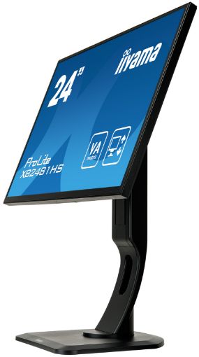 Obrázek 24" LCD iiyama XB2481HS-B1 - VA, 6ms,250cd/m2,3000:1 (12M:1 ACR),VGA,DVI,HDMI,repro,pivot,výšk.nast.