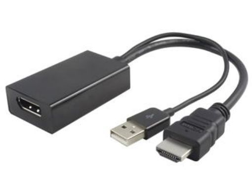 Obrázek PremiumCord  adaptér HDMI to  DisplayPort  Male/Female s napájením z USB