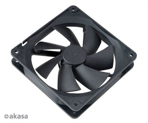 Obrázek ventilátor Akasa - 12 cm - černý - PWM