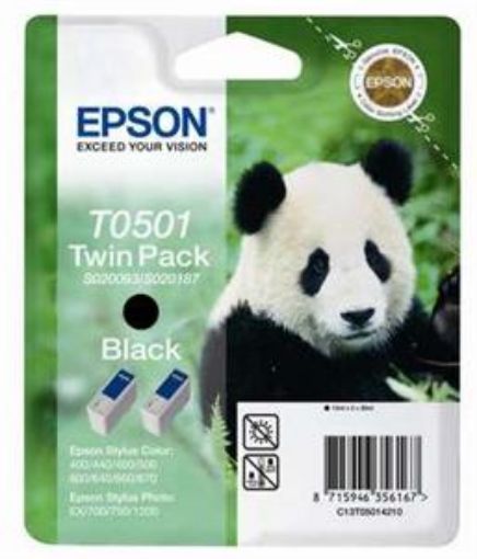 Obrázek EPSON Ink ctrg černá (dbpck) SC440/460/640/60/70.. T0501