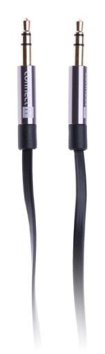 Obrázek 3,5mm propojovací audio jack kabel, plochý, 1m