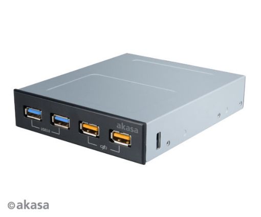 Obrázek AKASA USB nabíjecí panel 2x USB 3.0 + 2x USB fast