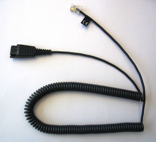 Obrázek Jabra QD-RJ10, 0,5-2m, coiled