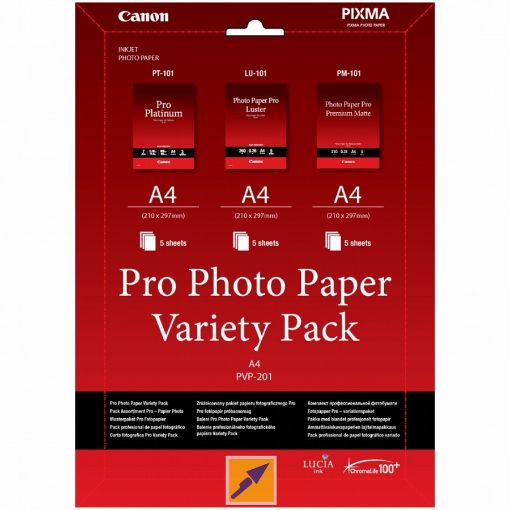 Obrázek Canon PVP-201 PRO, A4 fotopapír Variety Pack