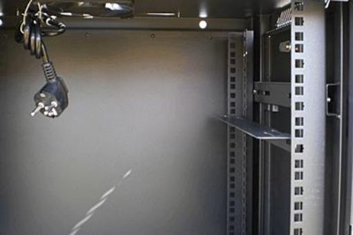 Obrázek Datacom 19" rozvaděč 12U/450 mm (sklo) černý