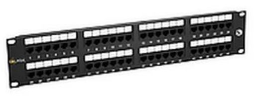 Obrázek 19" Patch panel Solarix 48 x RJ45 CAT5E UTP černý