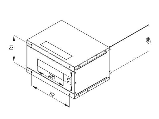 Obrázek 19"rozvaděč jednodíl.4U/400mm FLAT-PACK plech.dv.