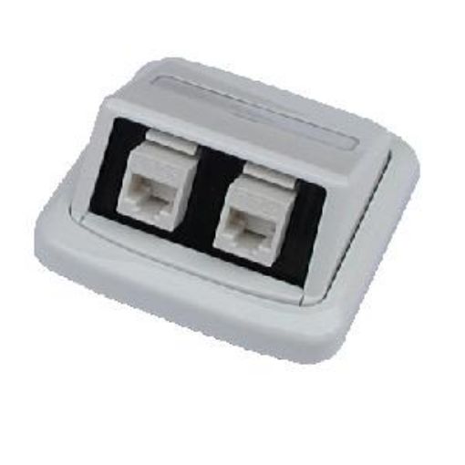 Obrázek Dvojzásuvka ABB TANGO 2xRJ45 cat6A STP bílá