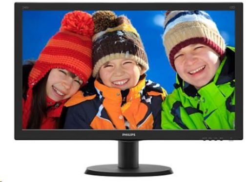 Obrázek Philips MT IPS LED 23,8" 240V5QDSB/00 - IPS-ADS, 1920x1080, D-Sub, DVI-D, HDMI