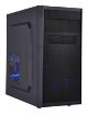 Obrázek EUROCASE skříň MC X203 black, micro tower, without fans, 2x USB 2.0