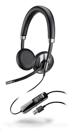 Obrázek PLANTRONICS náhlavní souprava BLACKWIRE C725, USB, stereo