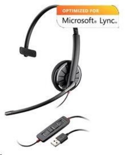 Obrázek PLANTRONICS náhlavní souprava BLACKWIRE C710-M, USB, mono