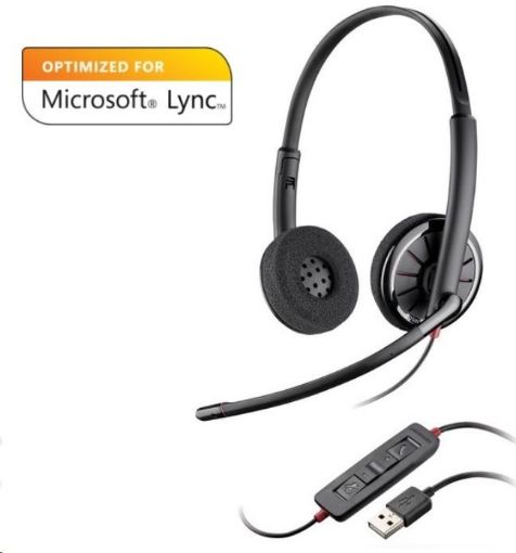 Obrázek PLANTRONICS náhlavní souprava BLACKWIRE C320-M, USB, stereo