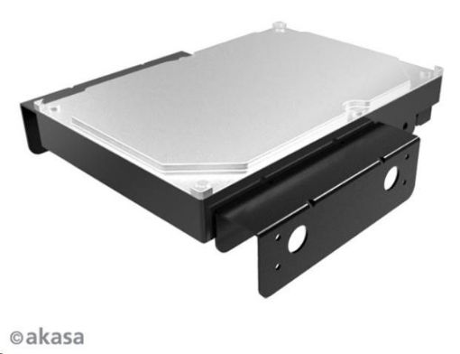 Obrázek AKASA montážní kit  pro 3,5" HDD do 5,25" pozice, černý