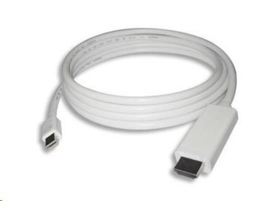 Obrázek PREMIUMCORD Kabel Mini DisplayPort - HDMI 1m, bílý