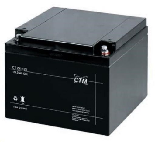 Obrázek Baterie - CTM CT 12-24 (12V/24Ah - M5), životnost 5let