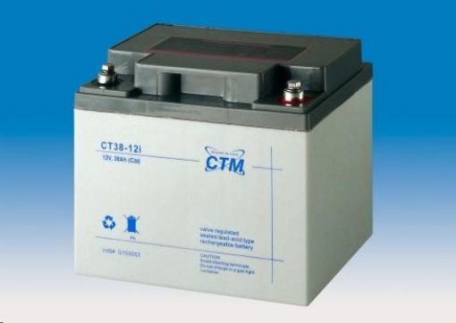 Obrázek Baterie - CTM CT 12-38 (12V/38Ah - M6), životnost 5let