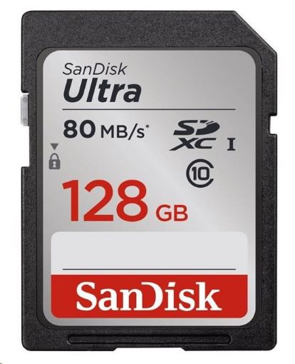 Obrázek SanDisk SDXC karta 128GB Ultra (80 MB/s Class 10 UHS-I)