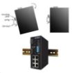 Obrázek Planet switch ISW-514PSF, průmysl.verze 4x10/100+1x100BaseFX (SFP), DIN, IP30, -40 až 70°C, 12-48V, PoE, managed