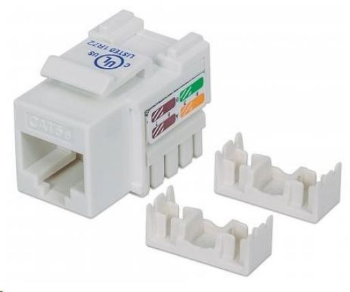 Obrázek Intellinet Cat5e Keystone Jack, UTP, White, Punch-down