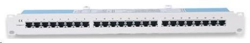 Obrázek Intellinet Patch Panel, 19", Cat5e, 24-Port, FTP, 1U, Gray