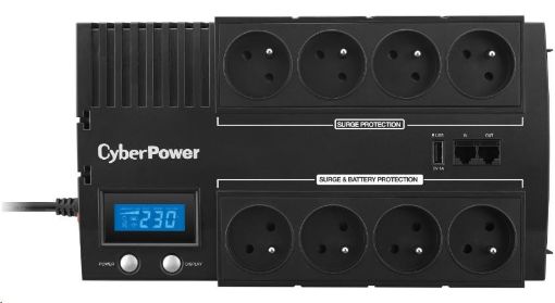 Obrázek CyberPower BRICs Series II SOHO LCD UPS 1000VA/600W, české zásuvky