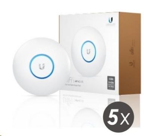 Obrázek UBNT UniFi AP AC Lite, 5-PACK (neobsahuje PoE!) [vnitřní AP, dual-band 2.4+5GHz (300+867Mbps), MIMO, 802.11a/b/g/n/ac]