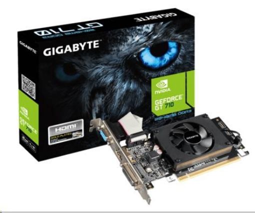 Obrázek GIGABYTE VGA NVIDIA GV-N710D3-2GL 2.0, GT 710, 2GB DDR3, 1xHDMI, 1xDVI, 1xVGA