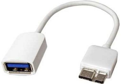 Obrázek USB 3.0 kabel, USB A(F) - microUSB B(M), OTG, 0,15 m