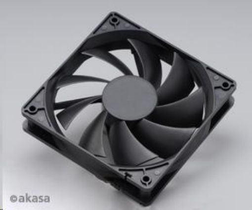 Obrázek AKASA ventilátor AK-174BKT-B, 120 x 25mm, termo sensor, kuličkové ložisko