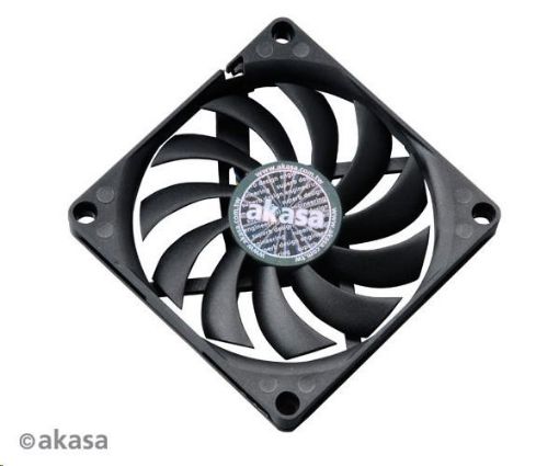 Obrázek AKASA ventilátor Slimfan, 80 x 10mm, kluzné ložisko, pro HTPC systémy