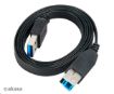 Obrázek AKASA kabel PROSLIM USB, male A na B male USB 3.0, 150cm, černý