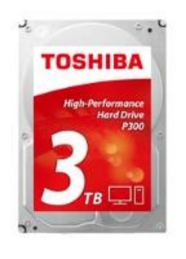 Obrázek TOSHIBA HDD P300 Desktop PC (CMR) 3TB, SATA III, 7200 rpm, 64MB cache, 3,5", RETAIL