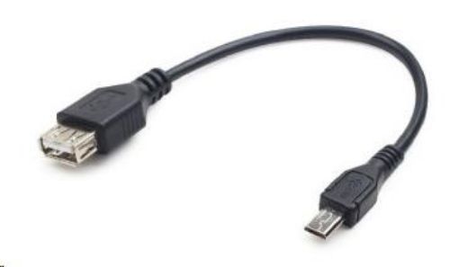 Obrázek GEMBIRD Kabel USB 2.0 A-Micro B, OTG, 15cm (F/M, pro tablety a smartphone)