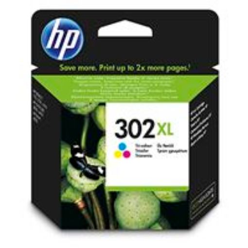 Obrázek HP 302XL High Yield Tri-color Original Ink Cartridge