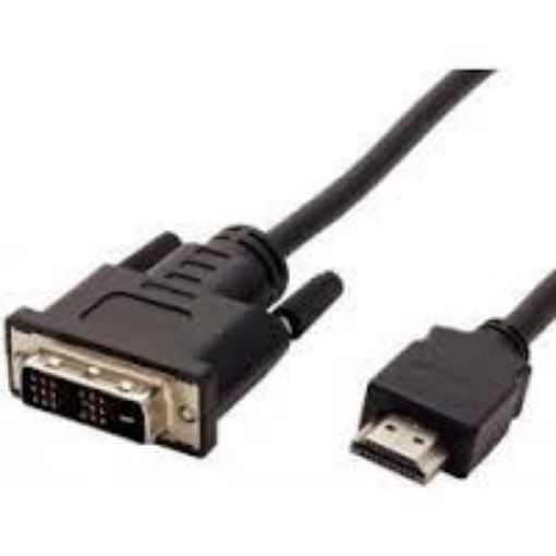 Obrázek Roline DVI-HDMI kabel, DVI-D(M) - HDMI M, 1m