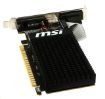 Obrázek MSI VGA NVIDIA GeForce GT 710 1GD3H LP, GT710, GDDR3 1GB, DVI-I,HDMI,LP, pasiv