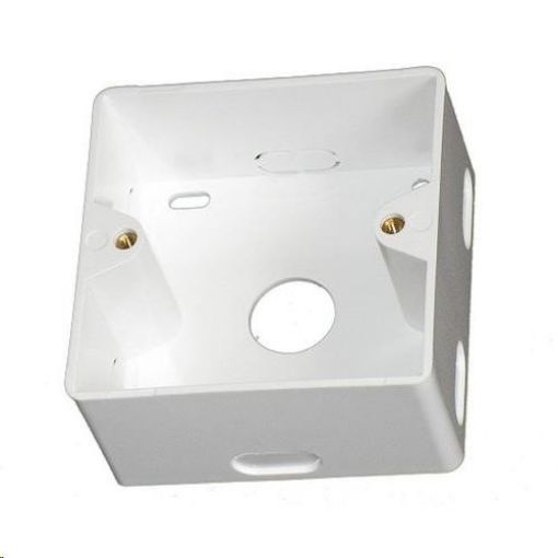 Obrázek Krabice pro zásuvku na omítku, 80x80x40, bílá